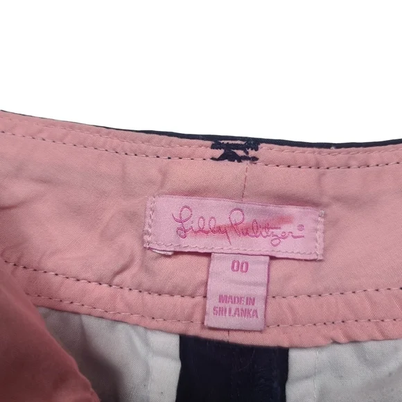 Lilly Pulitzer Navy Blue Shorts 00 - Picture 4 of 6
